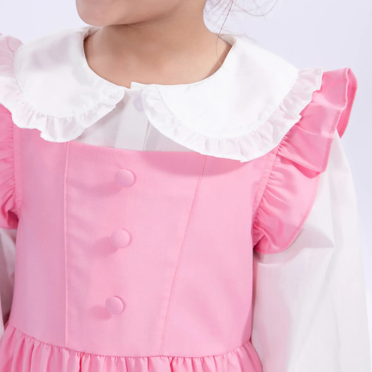 Embroidery Uniform Dress for Girls Image