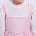 Color-Blocked Uniform Dress for Girls Image