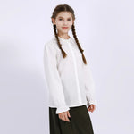 Embroidery Uniform Shirt for Girls Image