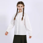 Embroidery Uniform Shirt for Girls Image