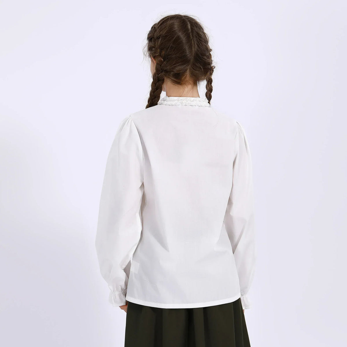 Embroidery Uniform Shirt for Girls Image