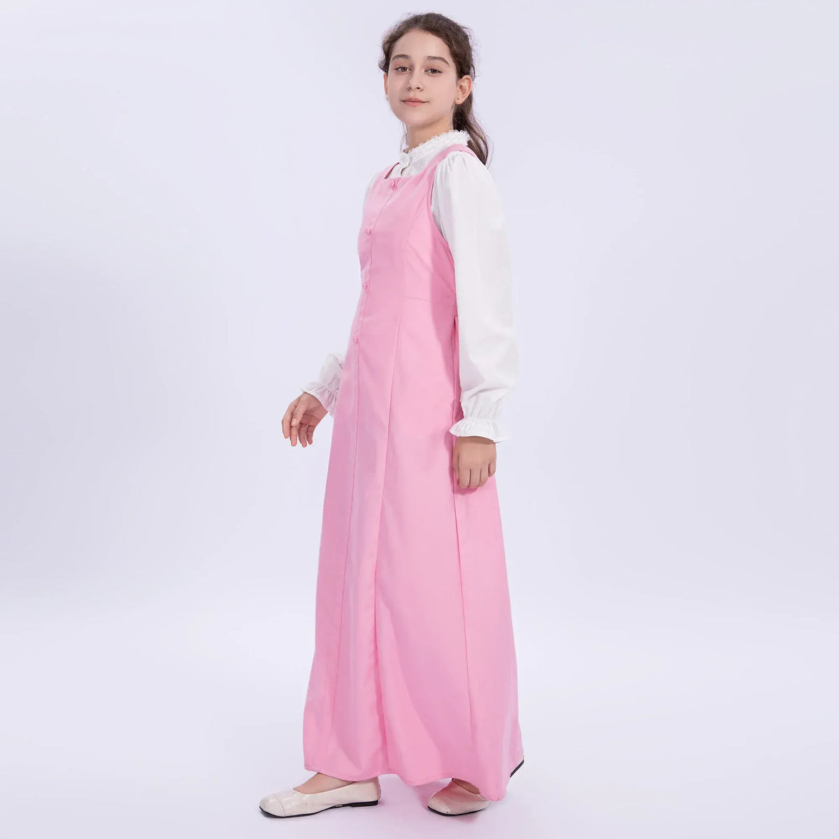 Embroidery Uniform Dress for Girls Image