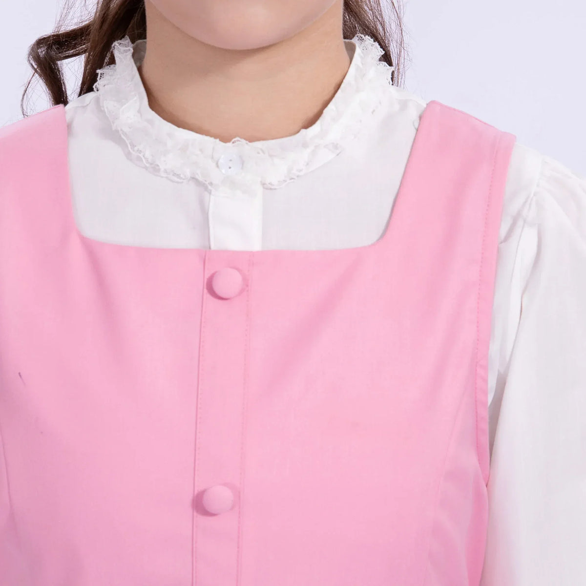 Embroidery Uniform Dress for Girls Image