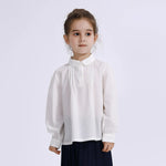 Embroidery Uniform Blouse for Girls Image