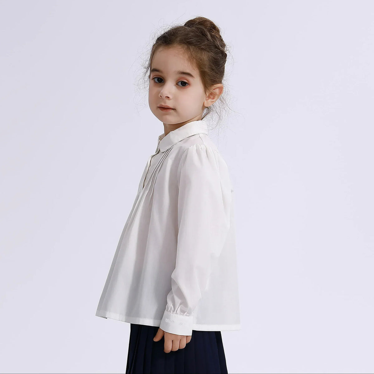 Embroidery Uniform Blouse for Girls Image