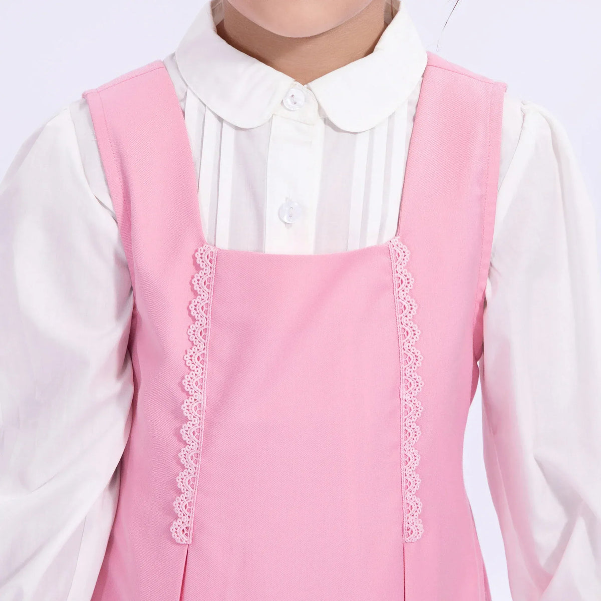Embroidery Uniform Dress for Girls Image
