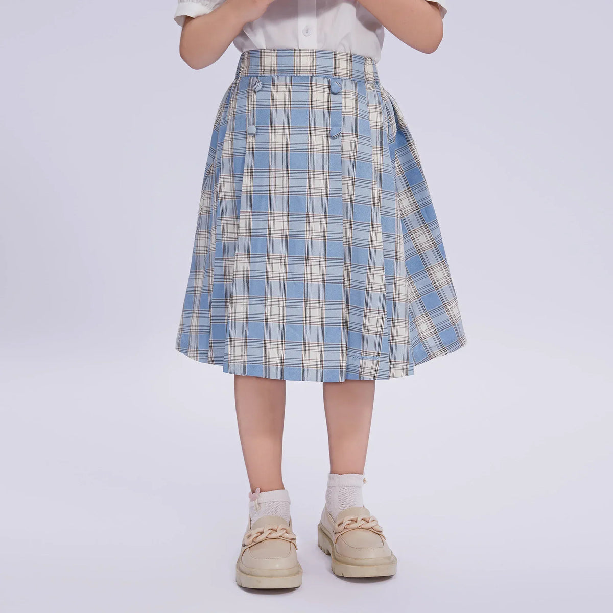 Checked Uniform Skirt for Girls Image
