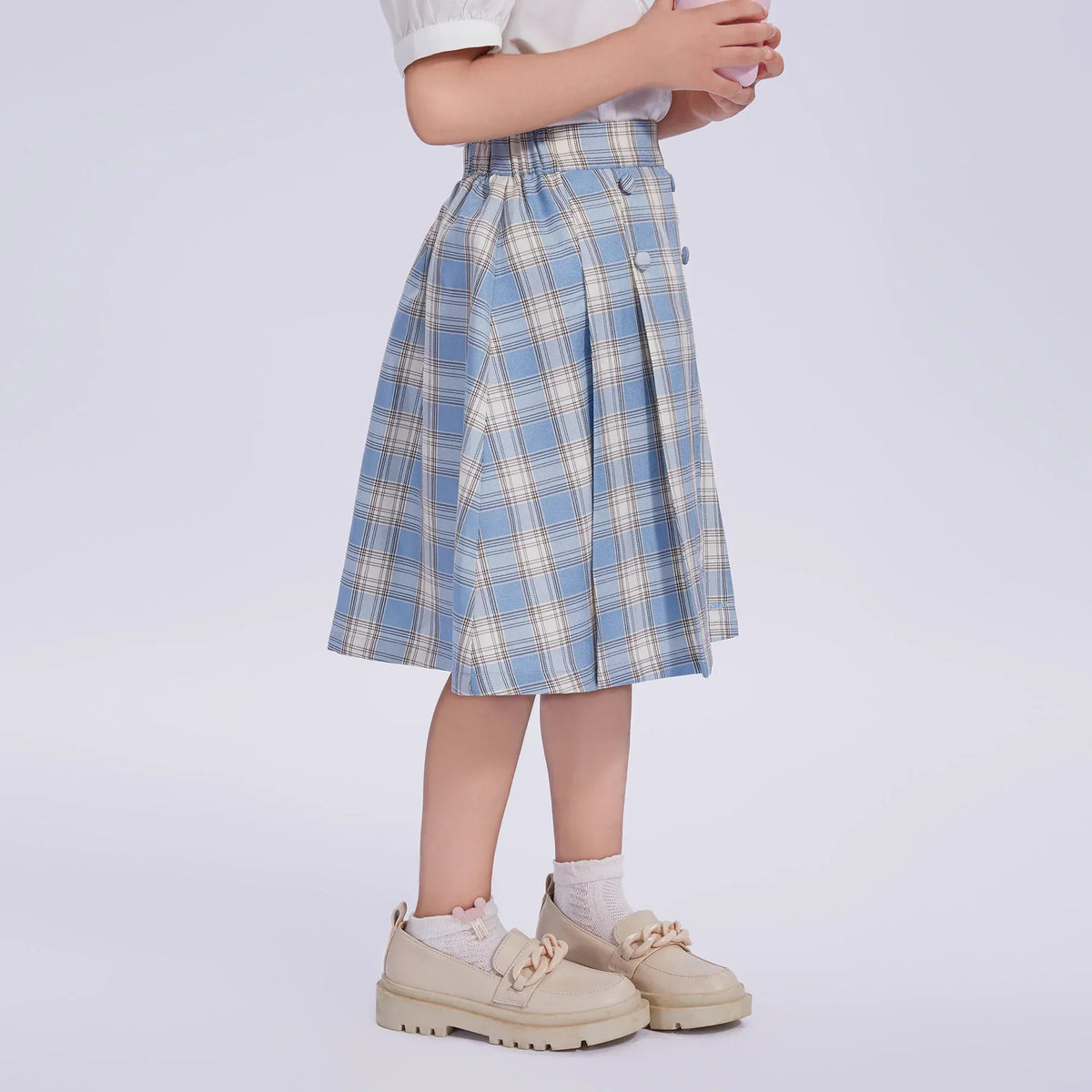 Checked Uniform Skirt for Girls Image