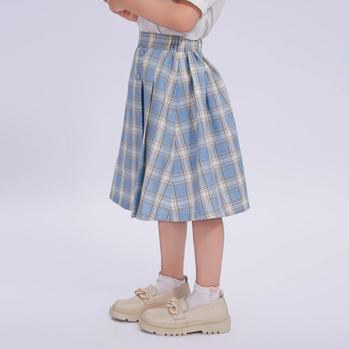 Checked Uniform Skirt for Girls Image
