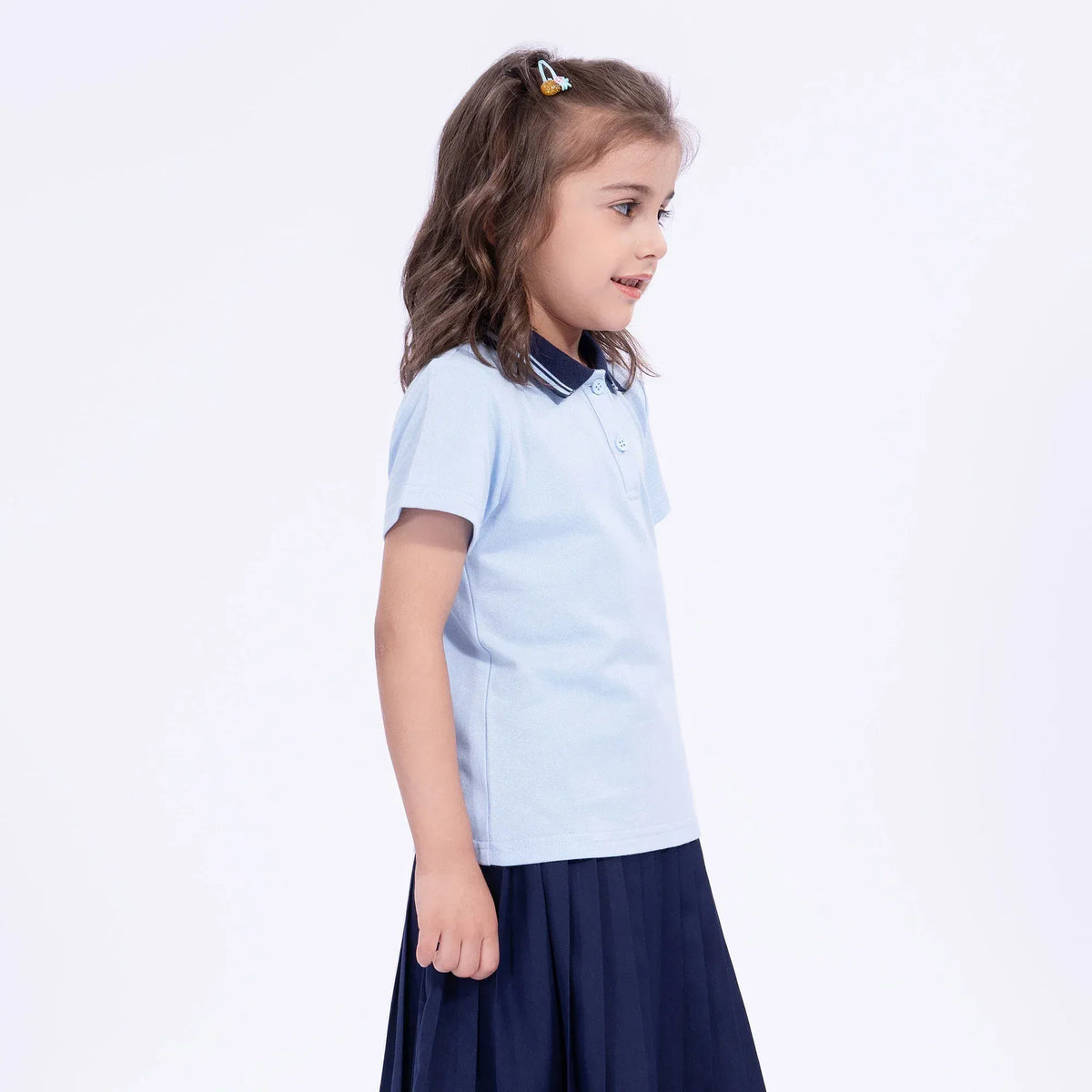 Embroidery Uniform Polo Shirt for Girls Image