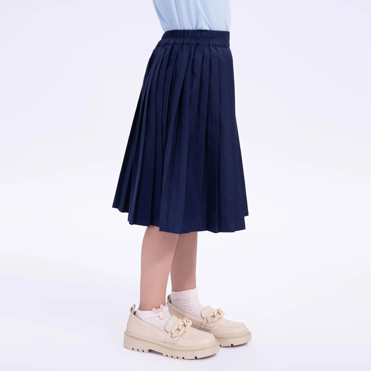 Plain Uniform Skirt for Girls Image