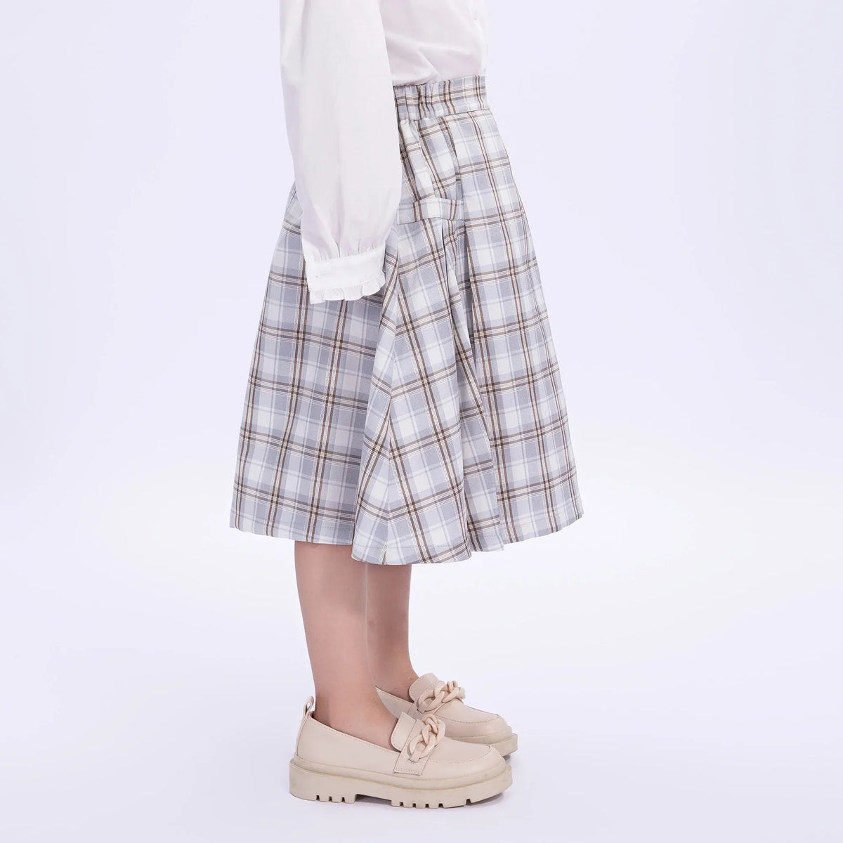 Checked Uniform Skirt for Girls Image