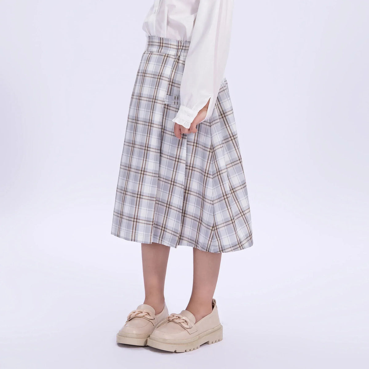 Checked Uniform Skirt for Girls Image