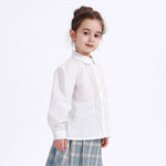 Embroidery Uniform Shirt for Girls Image