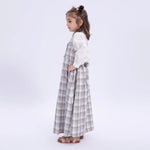 Checked Uniform Dress for Girls Image