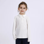 Embroidery Basic Polo Shirt for Girls Image