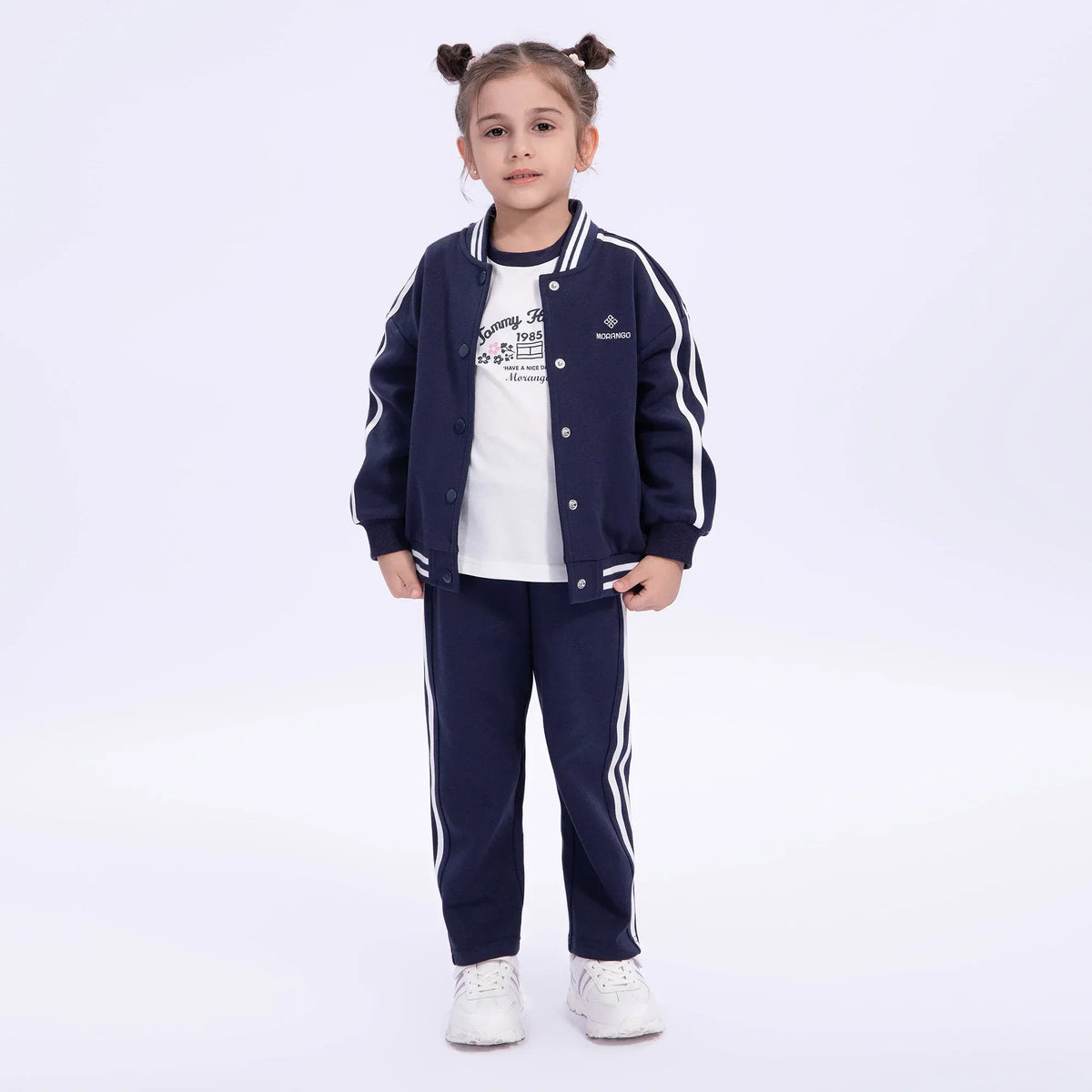 Navy Embroidery School Sport Jacket for Girls Image