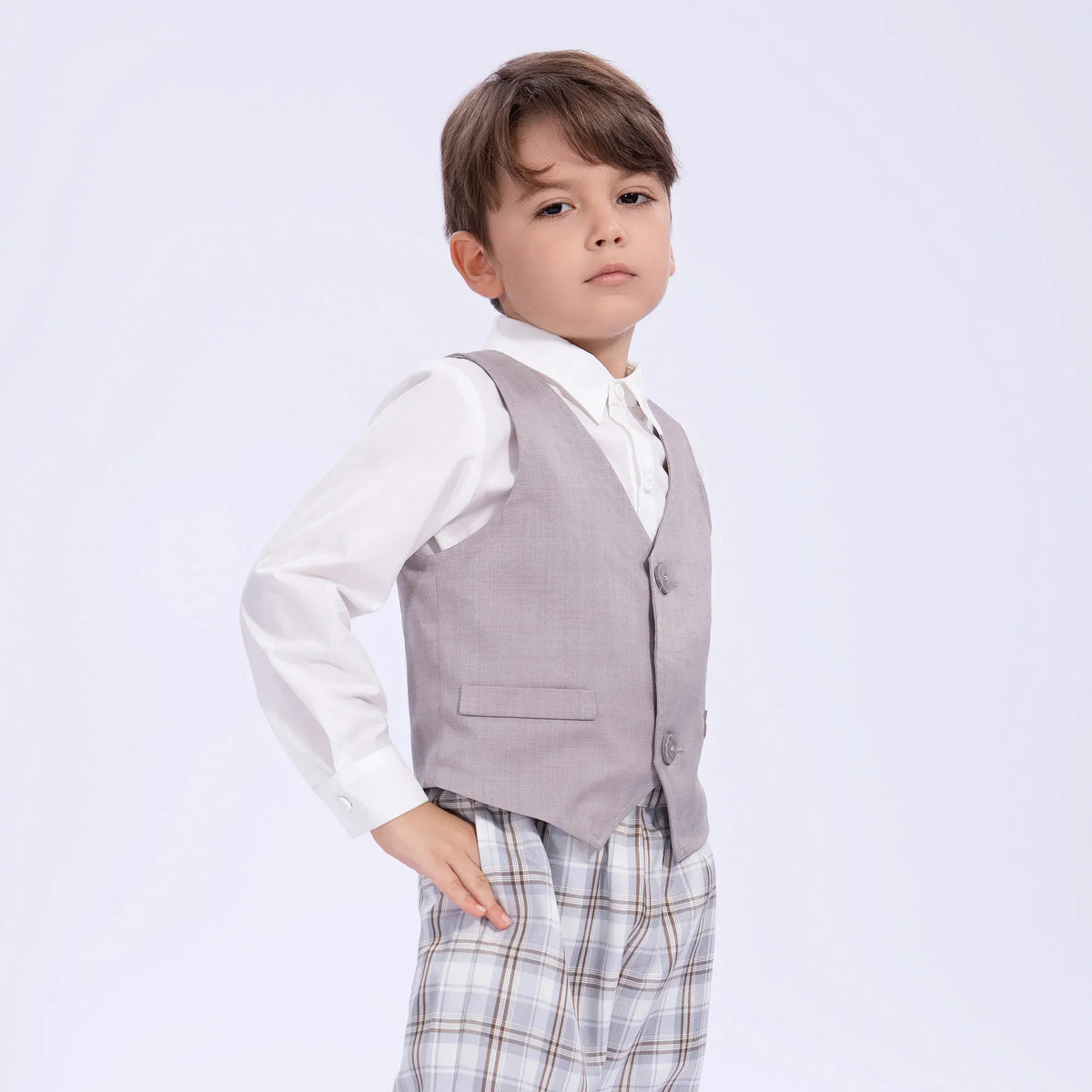 Embroidery Uniform Waistcoat for Boys Image