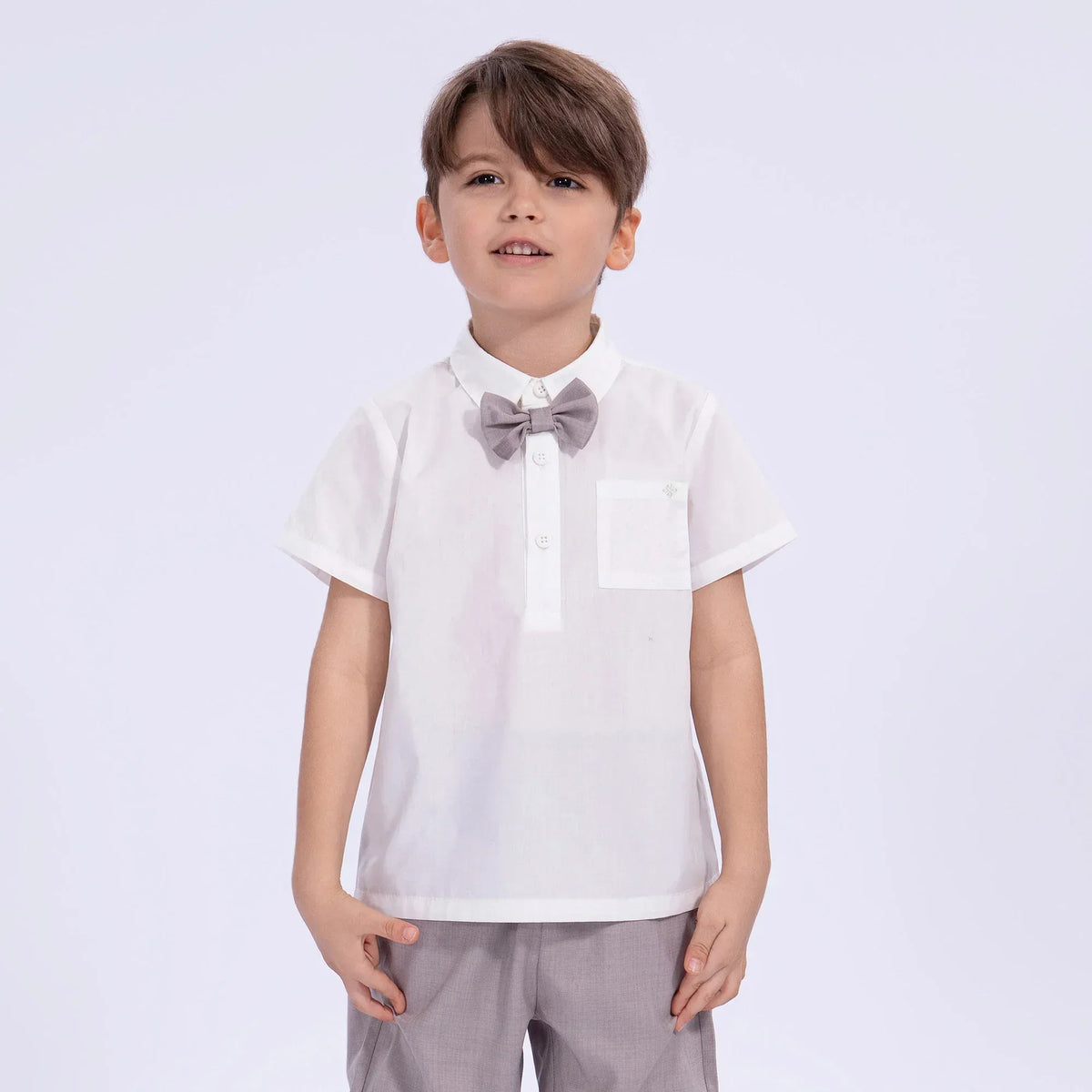 Embroidery Uniform Blouse for Boys Image