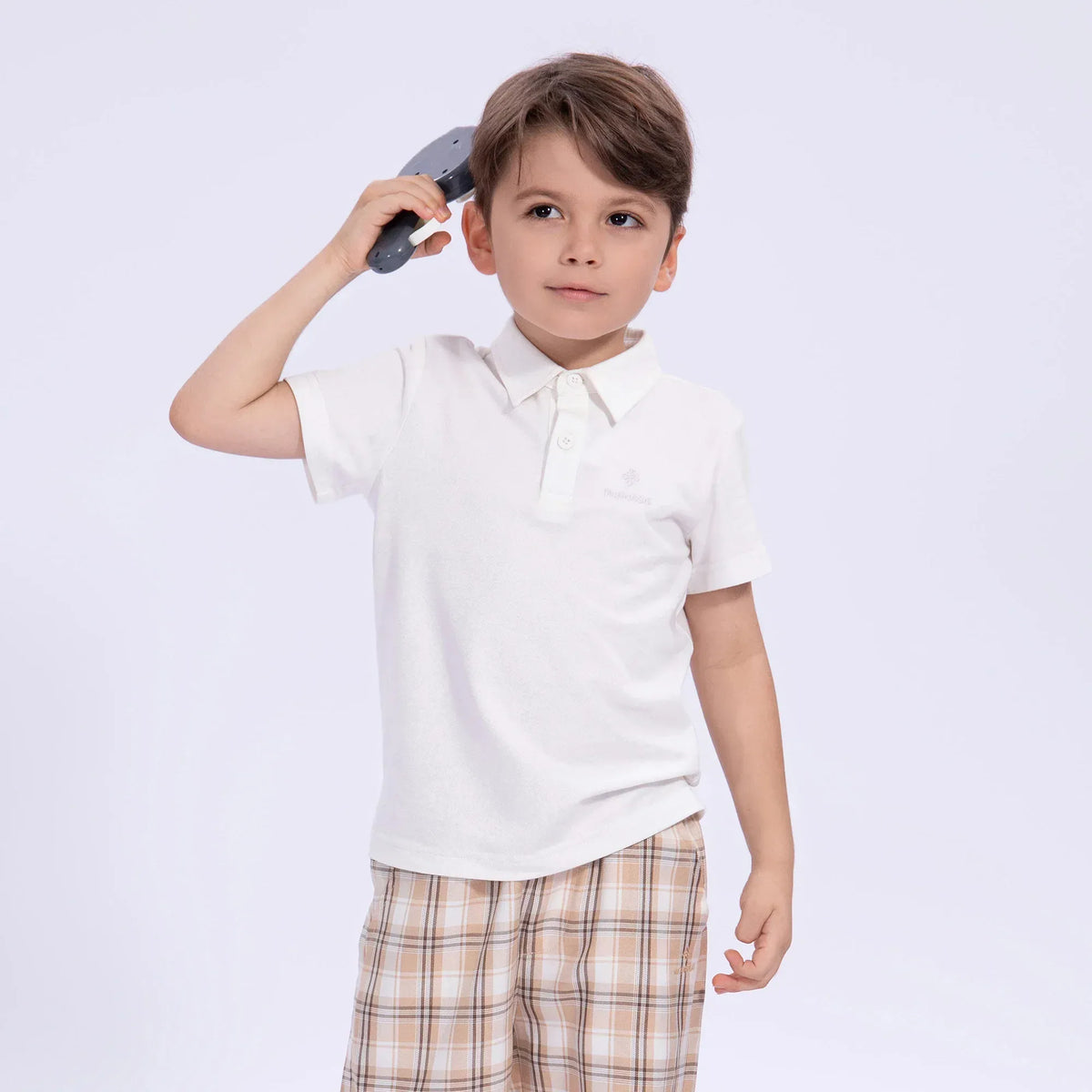 Embroidery Uniform Polo Shirt for Boys Image