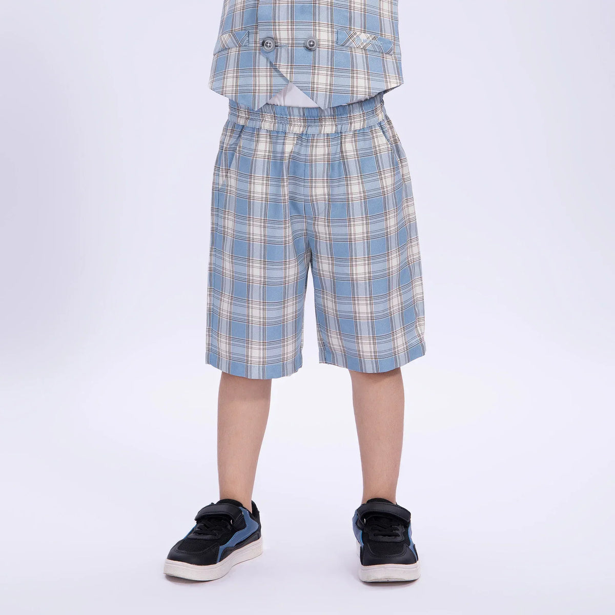 Checked Uniform Shorts for Boys Image