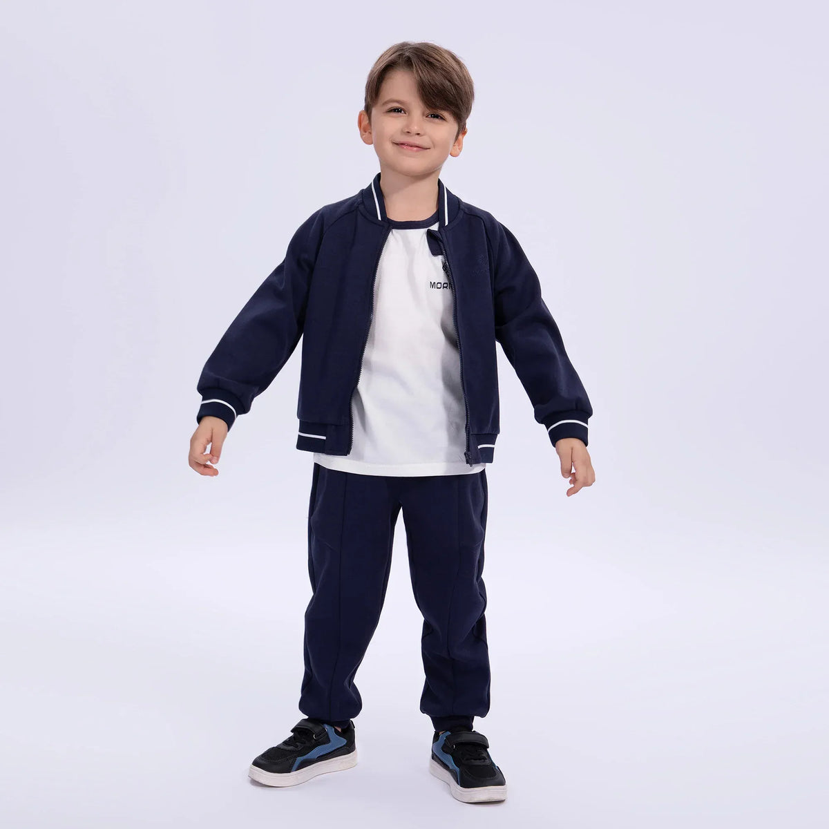 Navy Embroidery School Sport Jacket for Boys Image