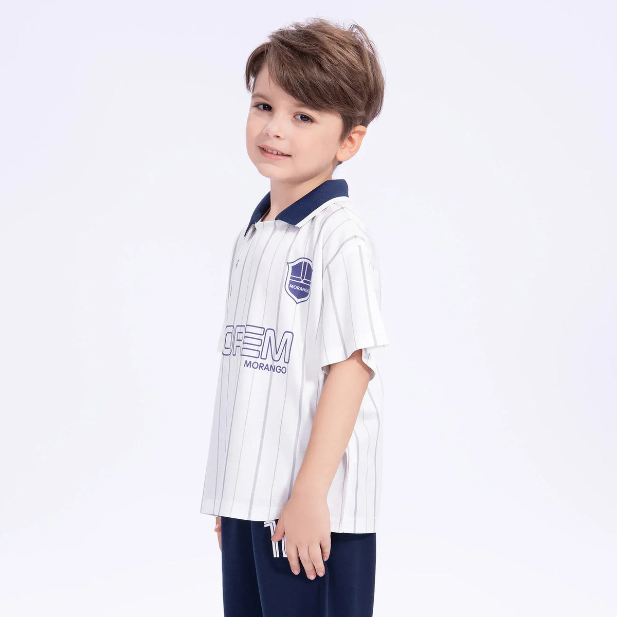 Striped Sport Polo Shirt for Boys Image