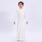Beige Embroidery Thoub for Boys Image