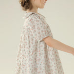 Floral Street Look Puff Sleeve Dress For Girls
