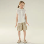 قميص جاكار بأكمام واسعة للبنات