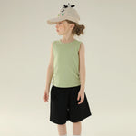 Floral Street Look Sleeveless Vest For Girls