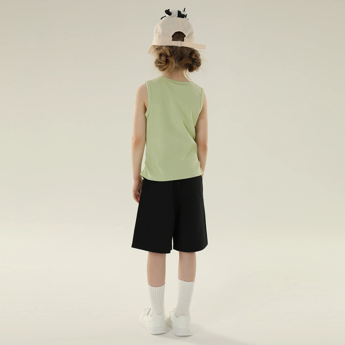 Floral Street Look Sleeveless Vest For Girls