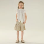 شورت كاجوال مزين بنمط الزهور للبنات