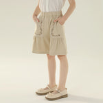 شورت كاجوال مزين بنمط الزهور للبنات