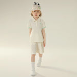 Printed Sport Basic Sleeve Polo Shirt For Girls