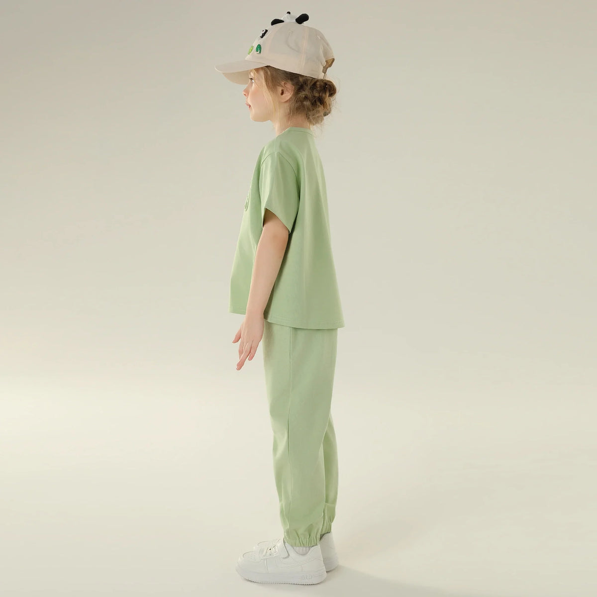 Printed Sport Basic Sleeve T.Shirt For Girls