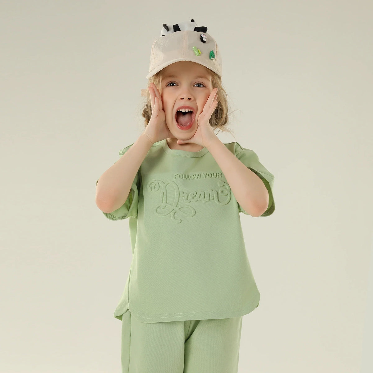 Printed Sport Basic Sleeve T.Shirt For Girls