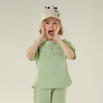 Printed Sport Basic Sleeve T.Shirt For Girls