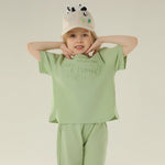 Printed Sport Basic Sleeve T.Shirt For Girls