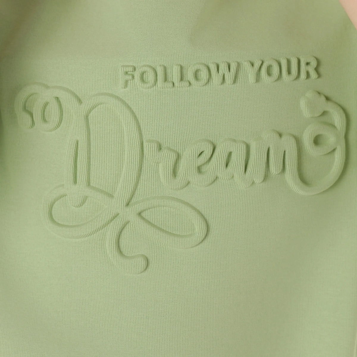 Printed Sport Basic Sleeve T.Shirt For Girls