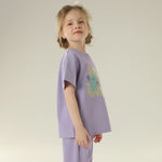 Printed Sport Basic Sleeve T.Shirt For Girls