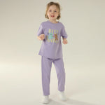 Printed Sport Basic Sleeve T.Shirt For Girls