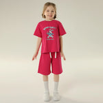 Printed Sport Basic Sleeve T.Shirt For Girls