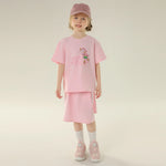 Printed Sport Basic Sleeve T.Shirt For Girls