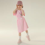 Printed Sport Basic Sleeve T.Shirt For Girls