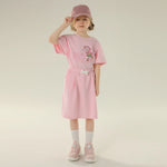 Printed Sport Basic Sleeve T.Shirt For Girls