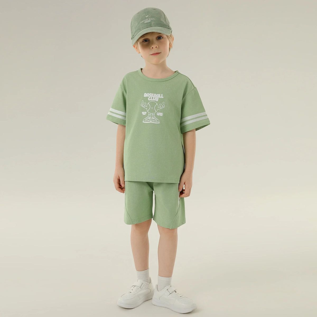 Printed Sport Basic Sleeve T.Shirt For Boys
