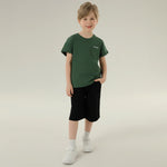 تيشيرت مطرز بأكمام طويلة بتصميم عصري للأولاد