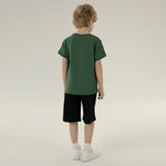 تيشيرت مطرز بأكمام طويلة بتصميم عصري للأولاد