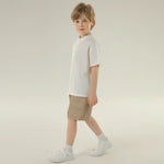 Plain Street Look Sleeve Blouse For Boys